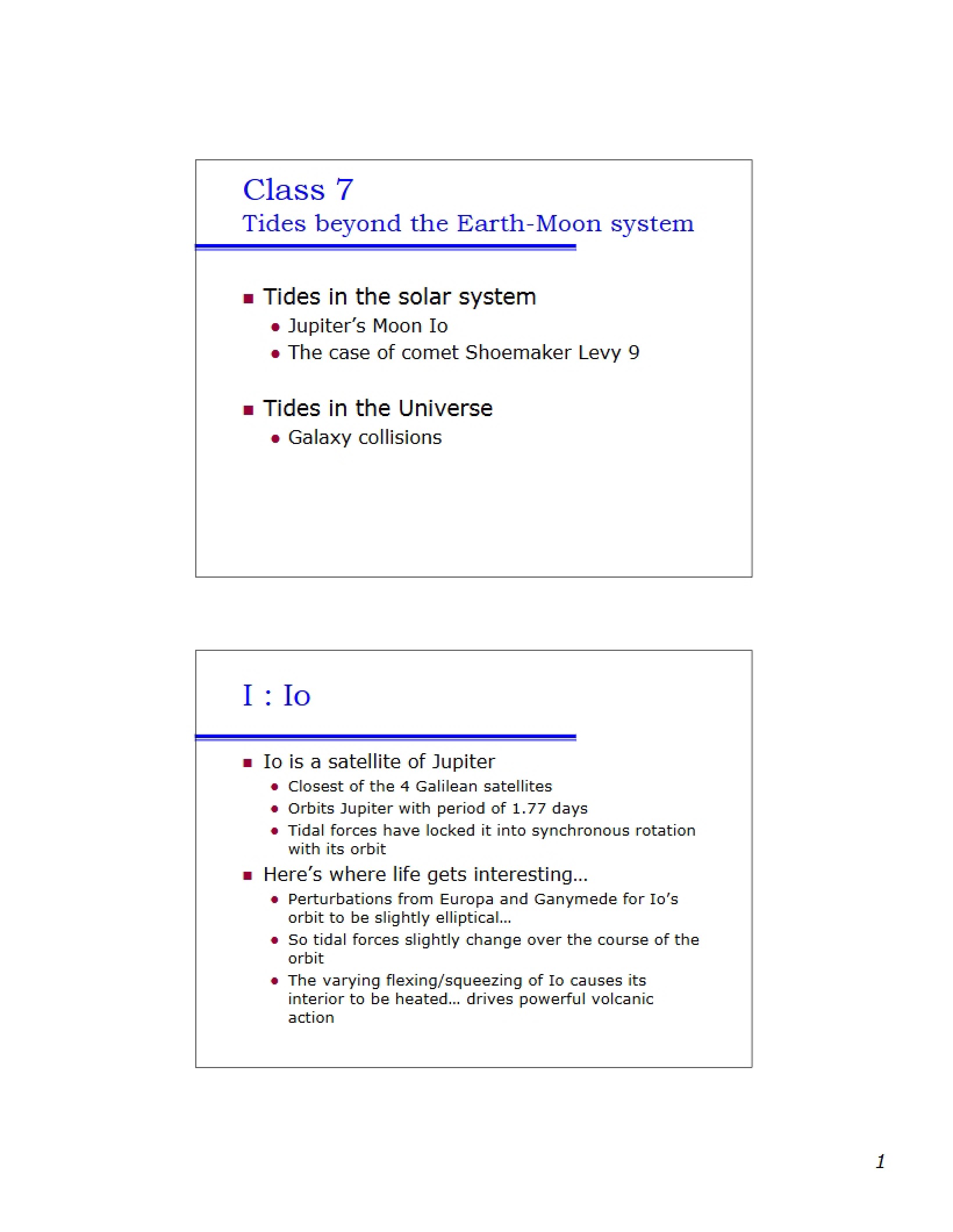 Tides Outside Earth-Moon System