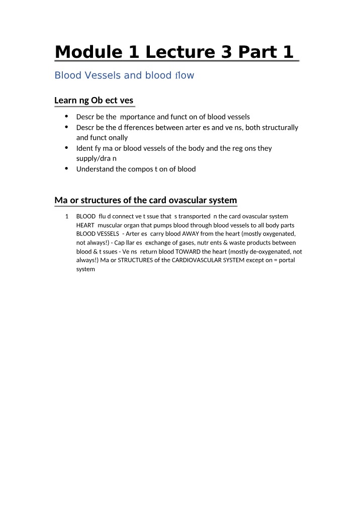 Lecture 3, Part 1 - Module 1