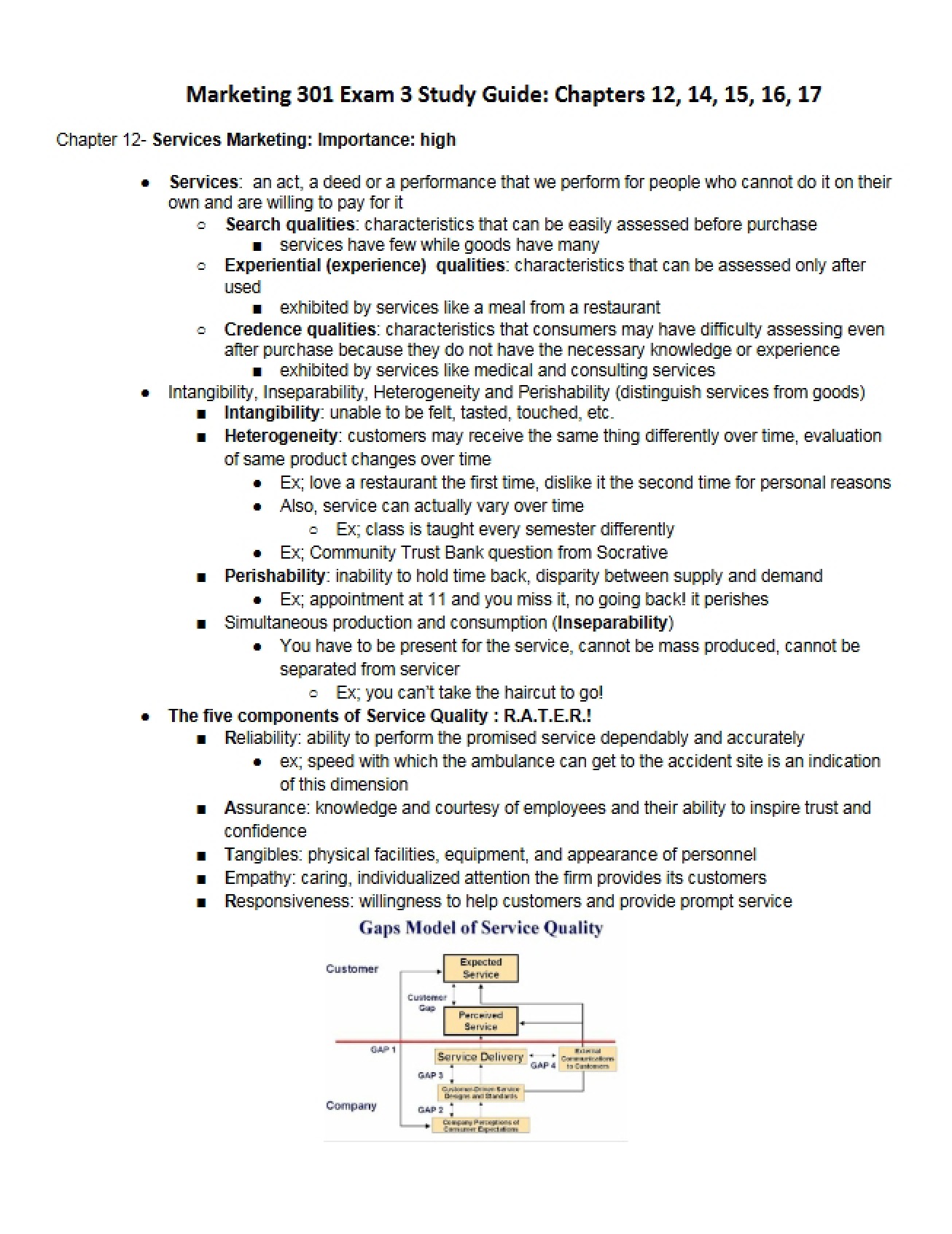 Preparation Guide for Third Exam