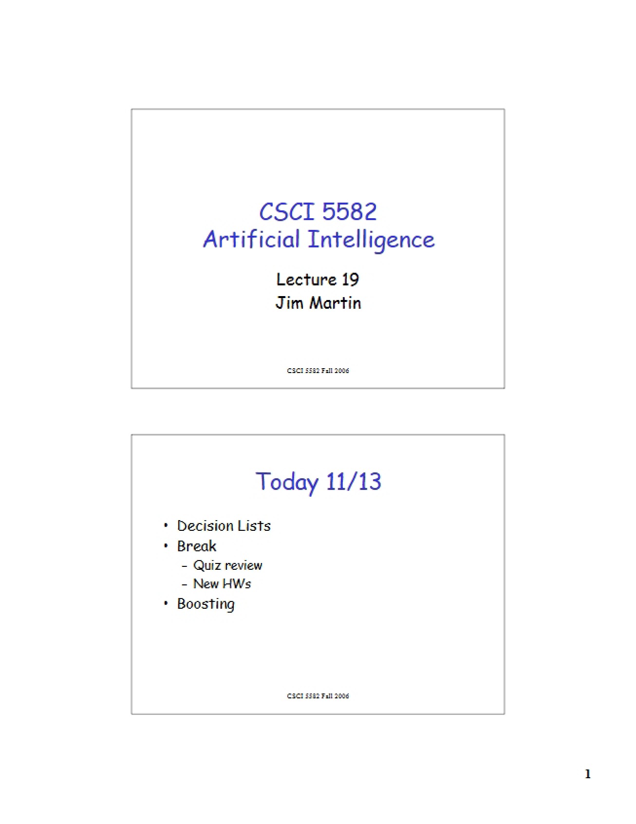 Overview of Decision Lists