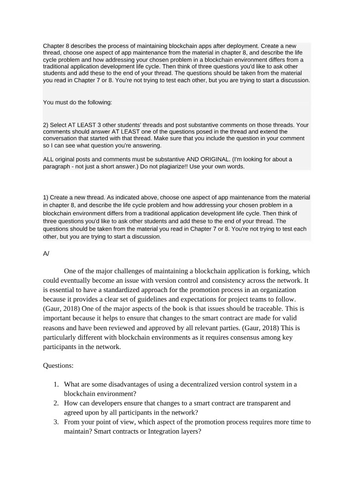 Forking and Consistency Issues in Blockchain Apps
