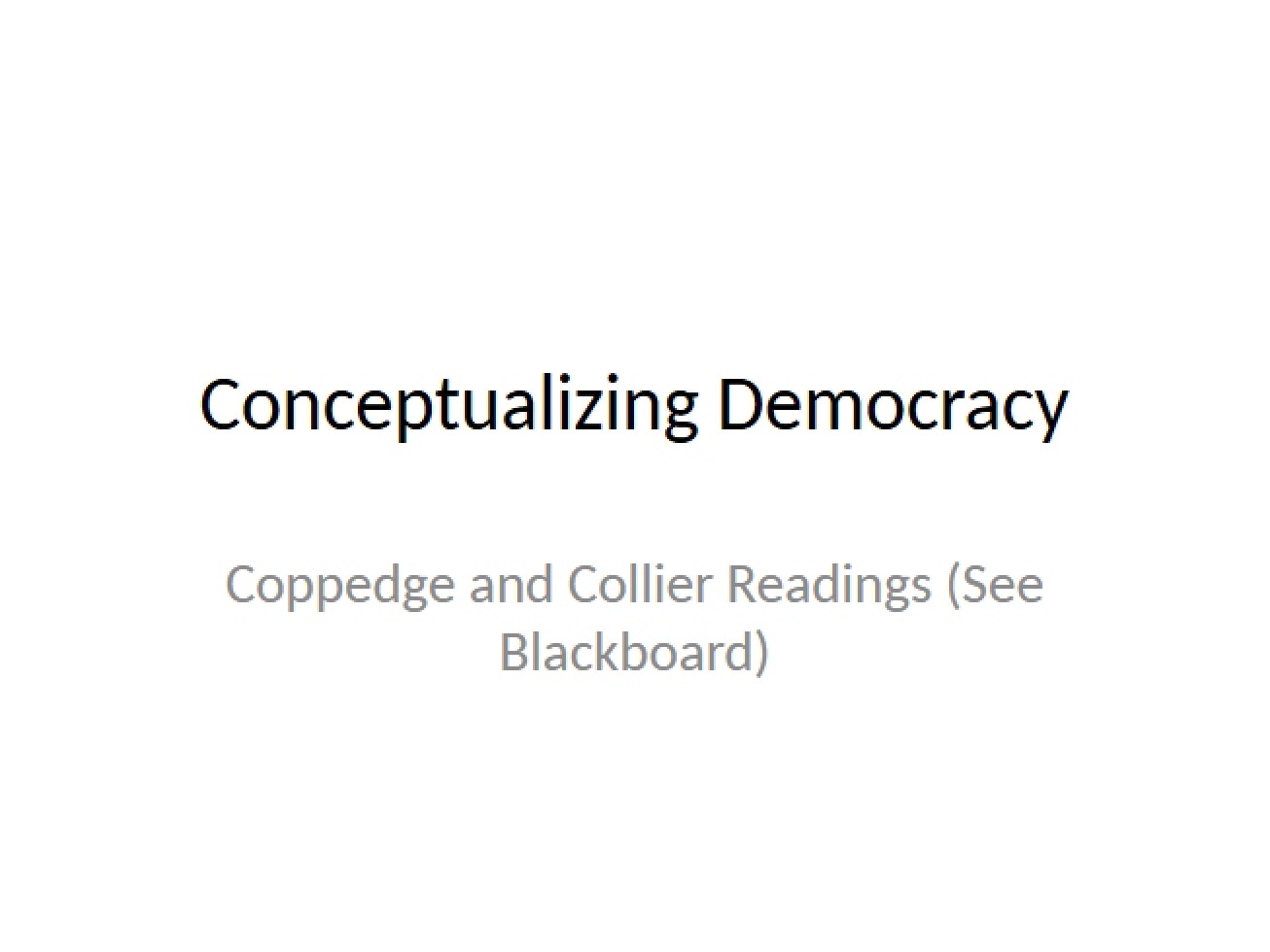 In-Class Democracy Definition