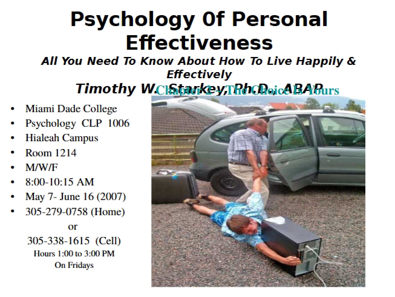 Psychology of Personal Effectiveness Overview