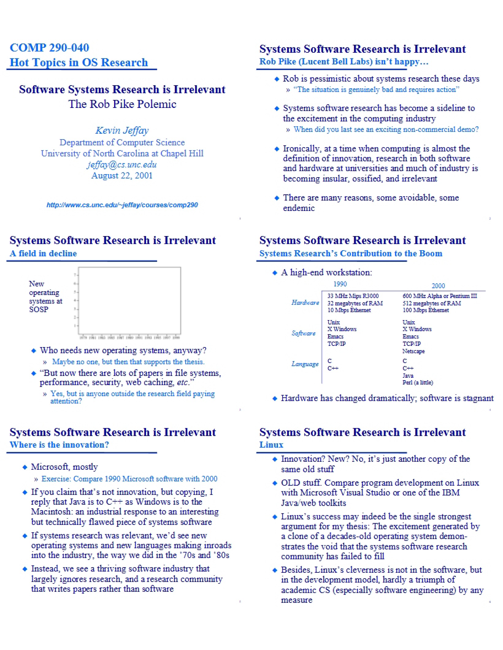 Study Guide for CS Special Topics