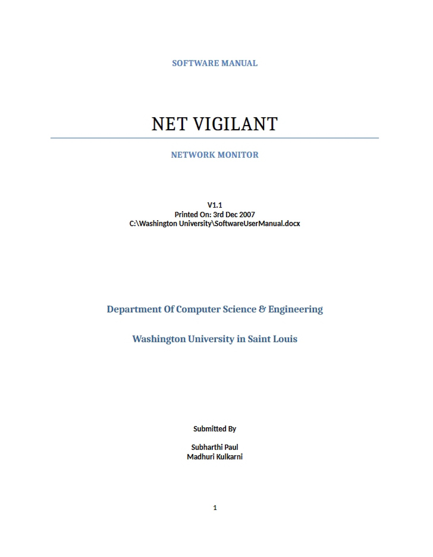 NET-VIGILANT System