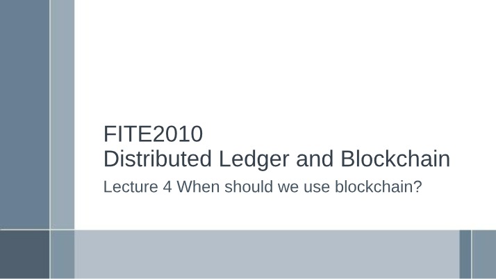 When Should We Use Blockchain - 10 Industries and Solutions