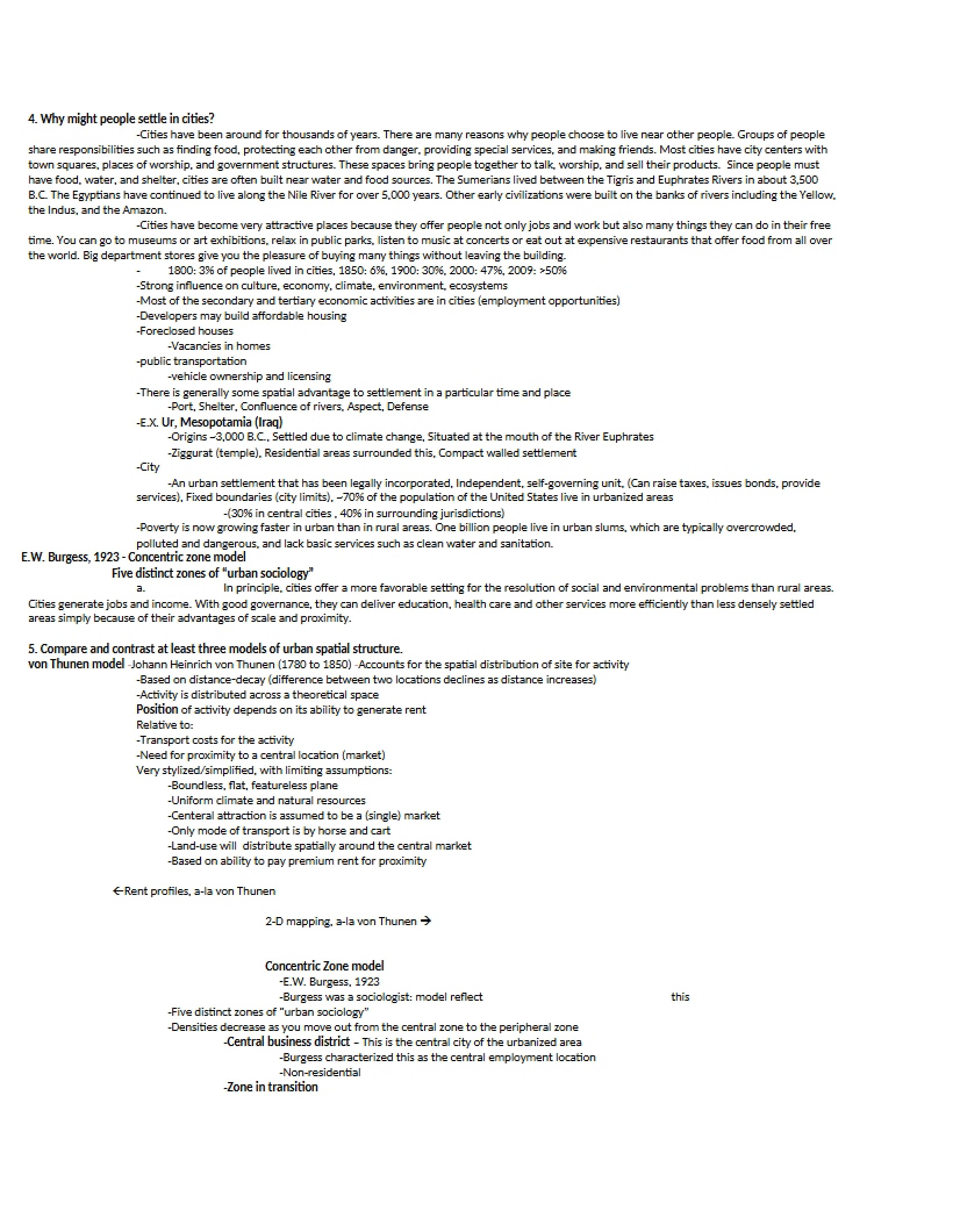 Assignment for Human Geography