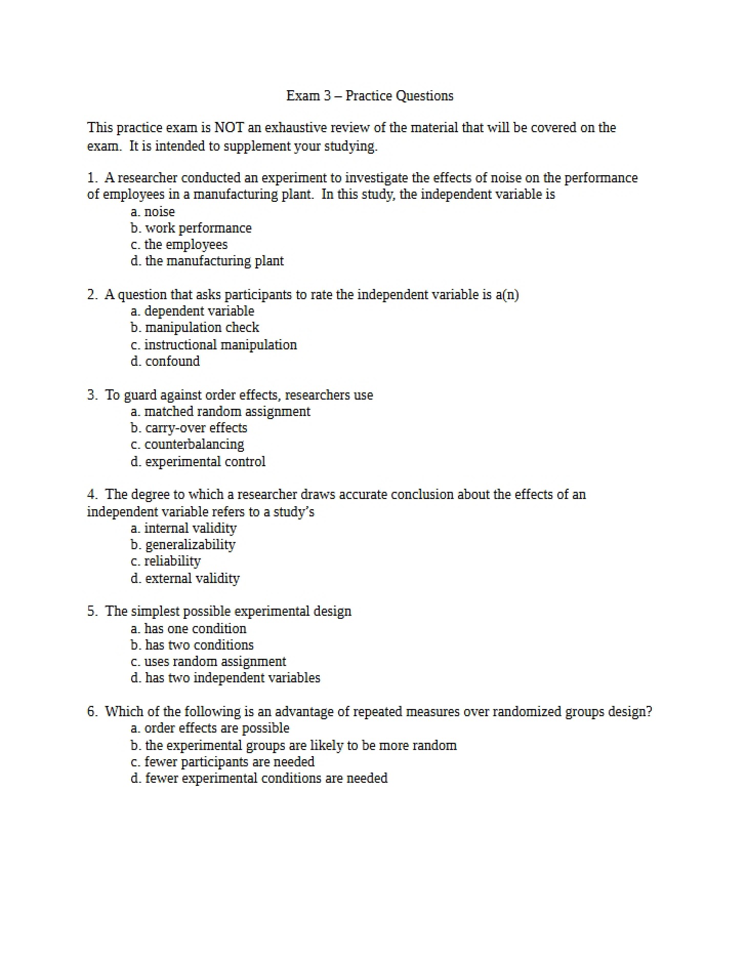 Practice Exam 3