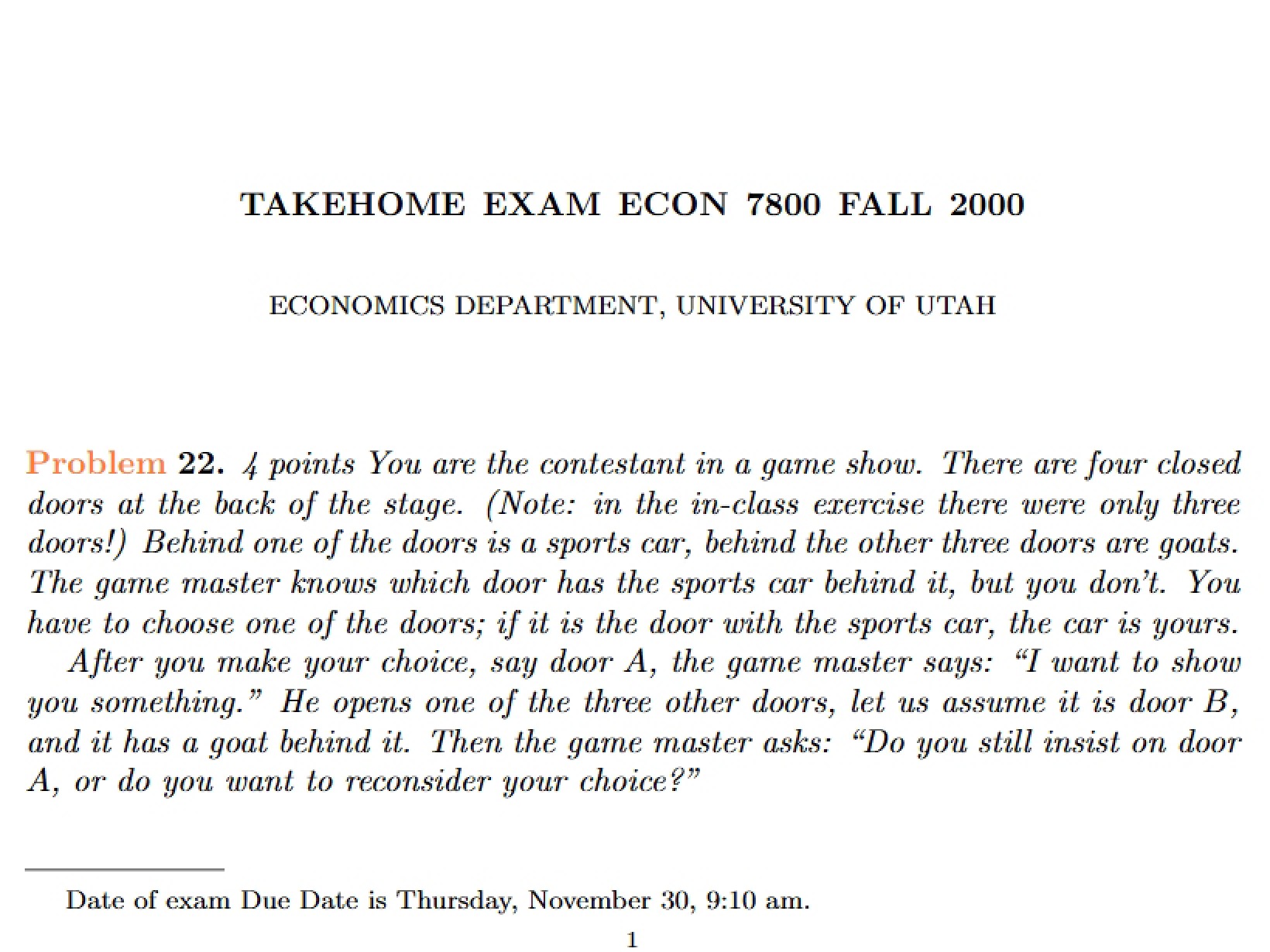 Econometrics Take-Home Test