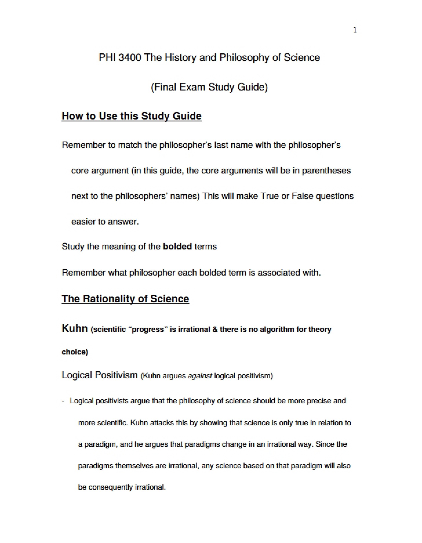 Science Rationality