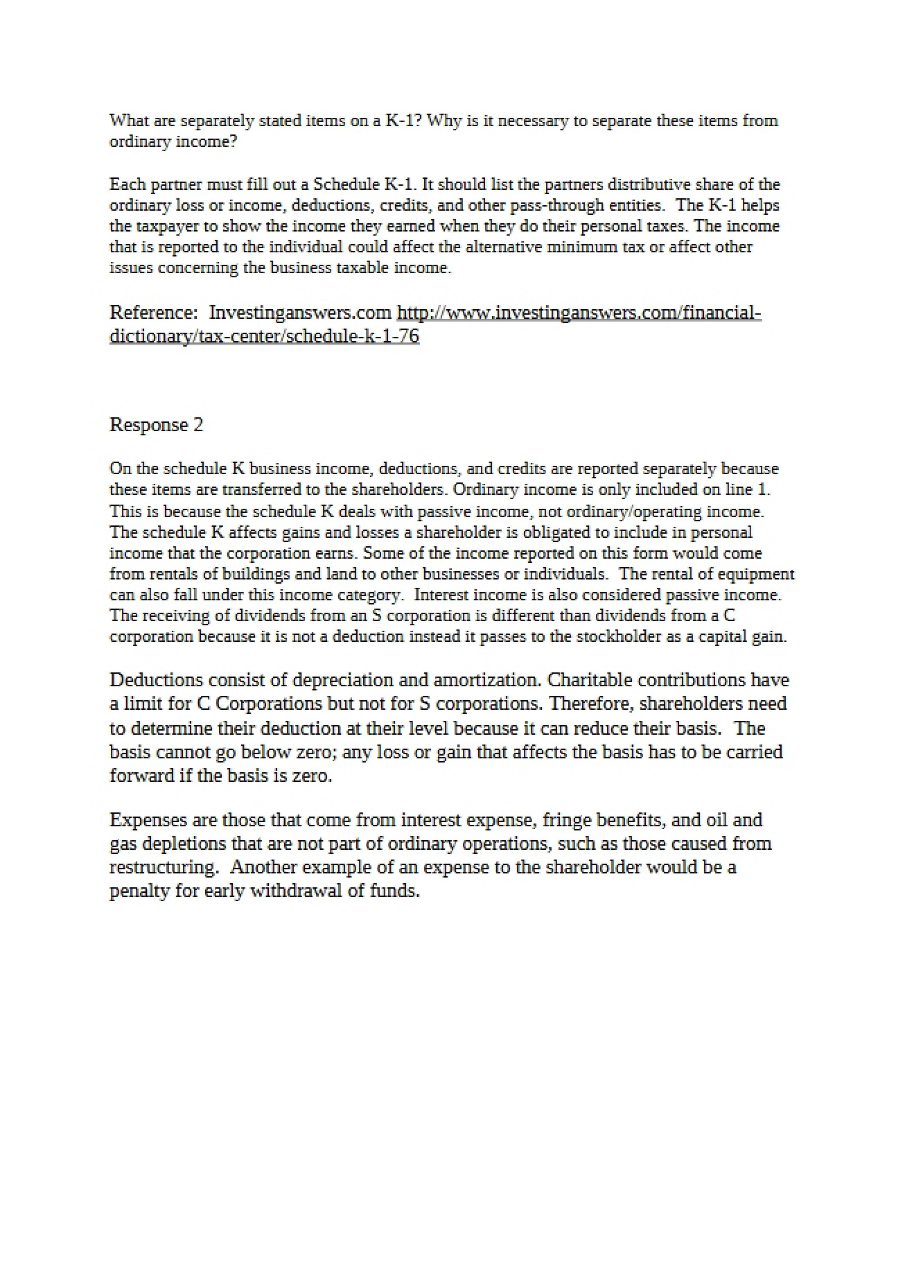 Corporate Taxation Task