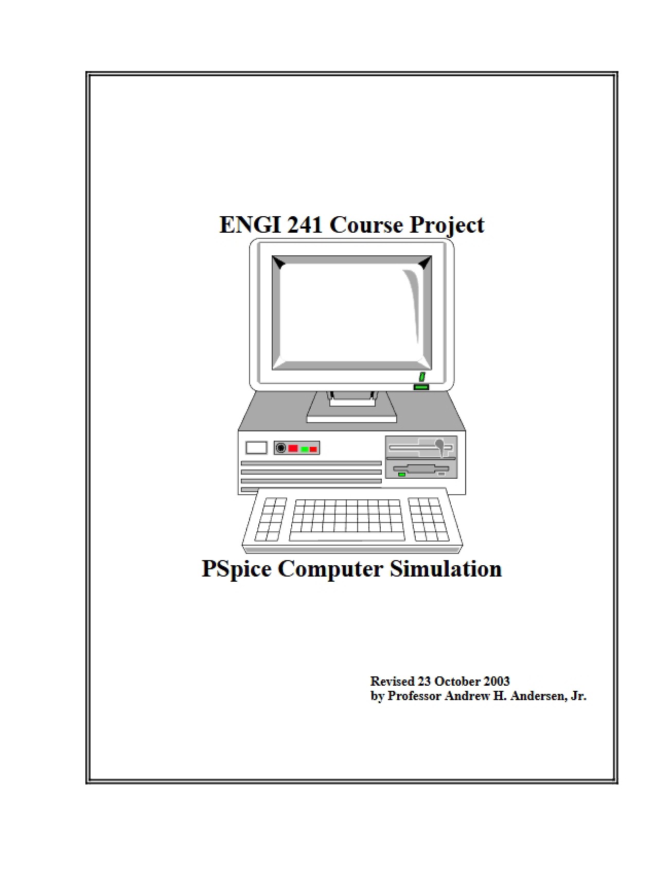 Computer Simulation with PSpice
