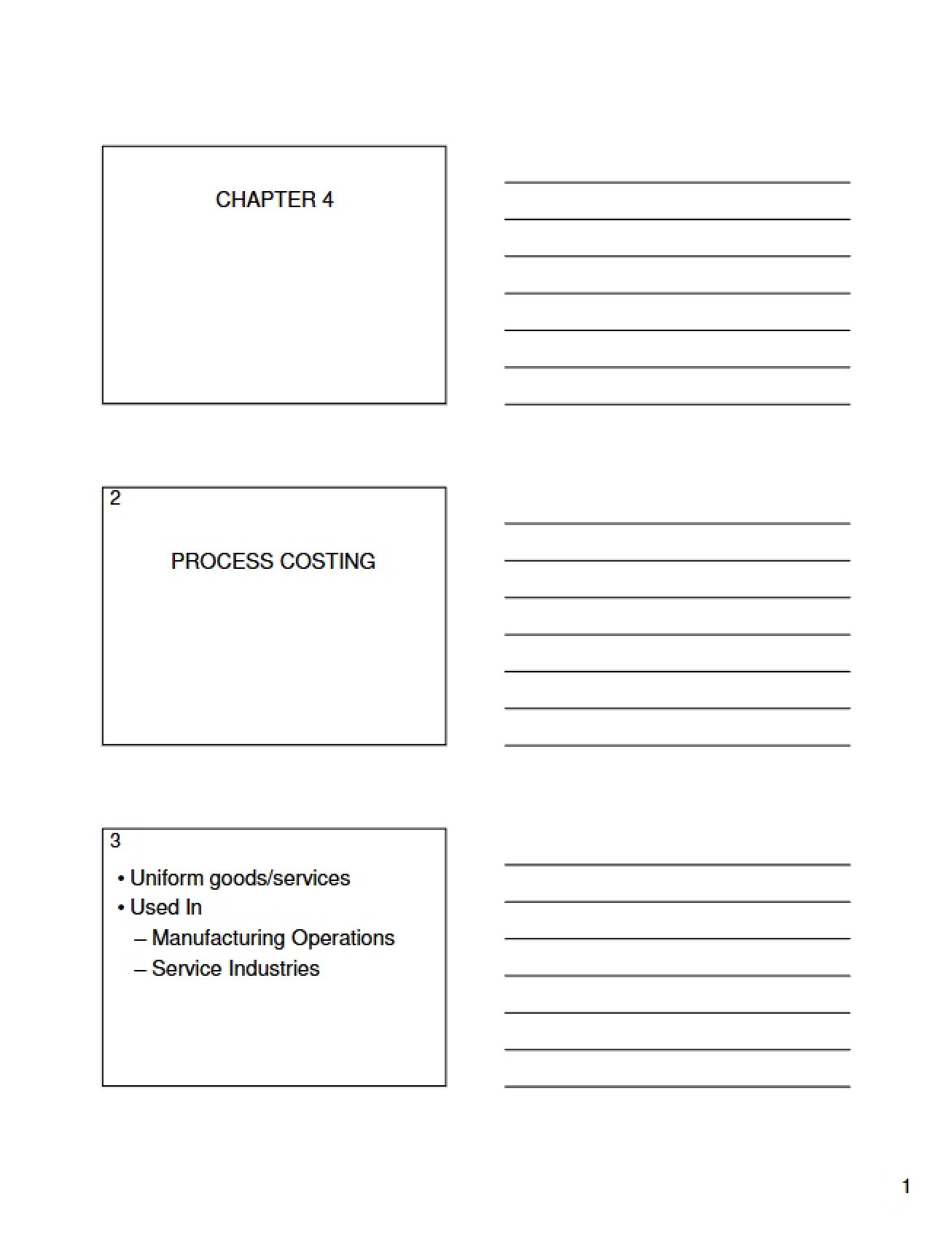 Cost Accounting Chapter Four