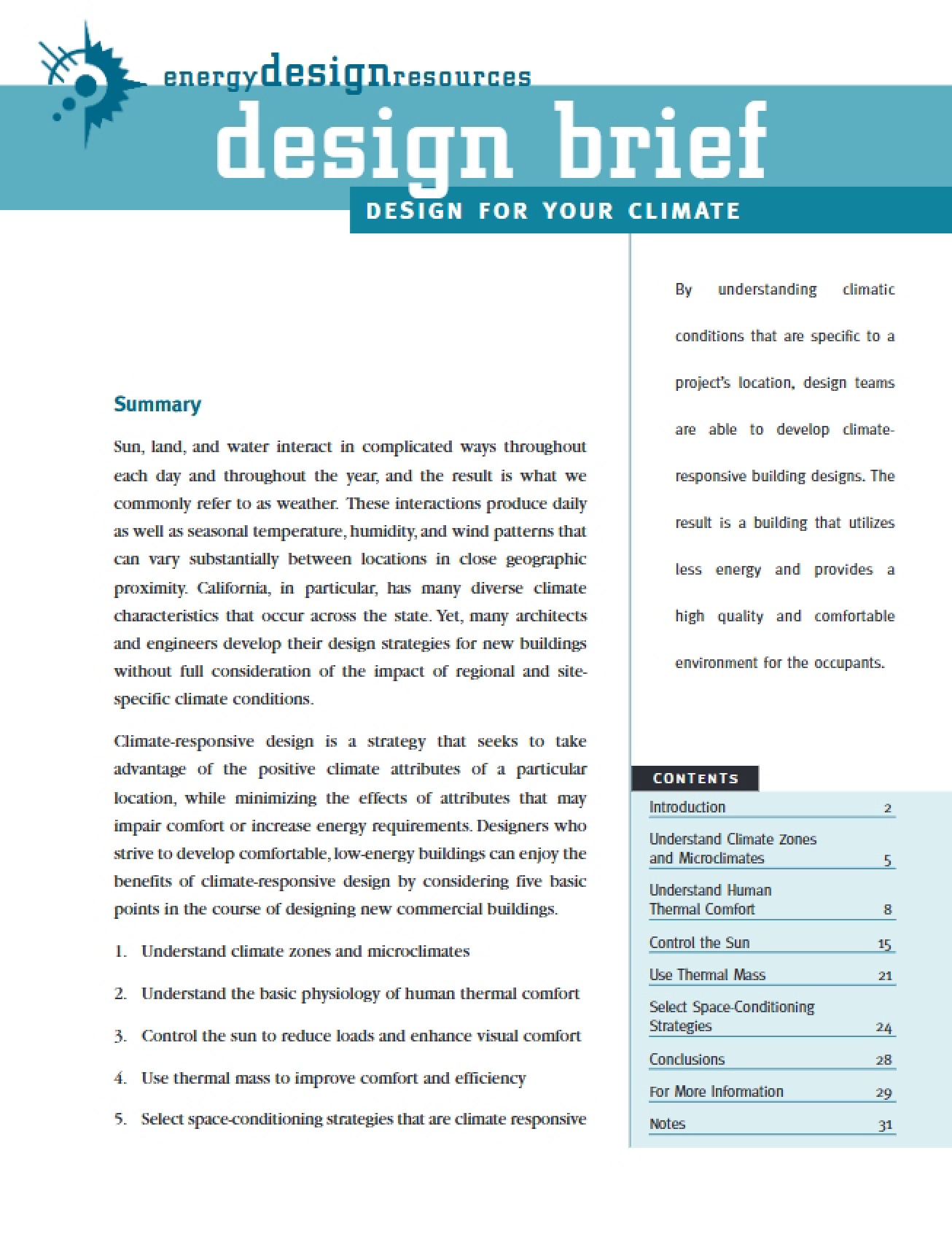 Sustainable Building Projects Lecture Notes (Set 4)