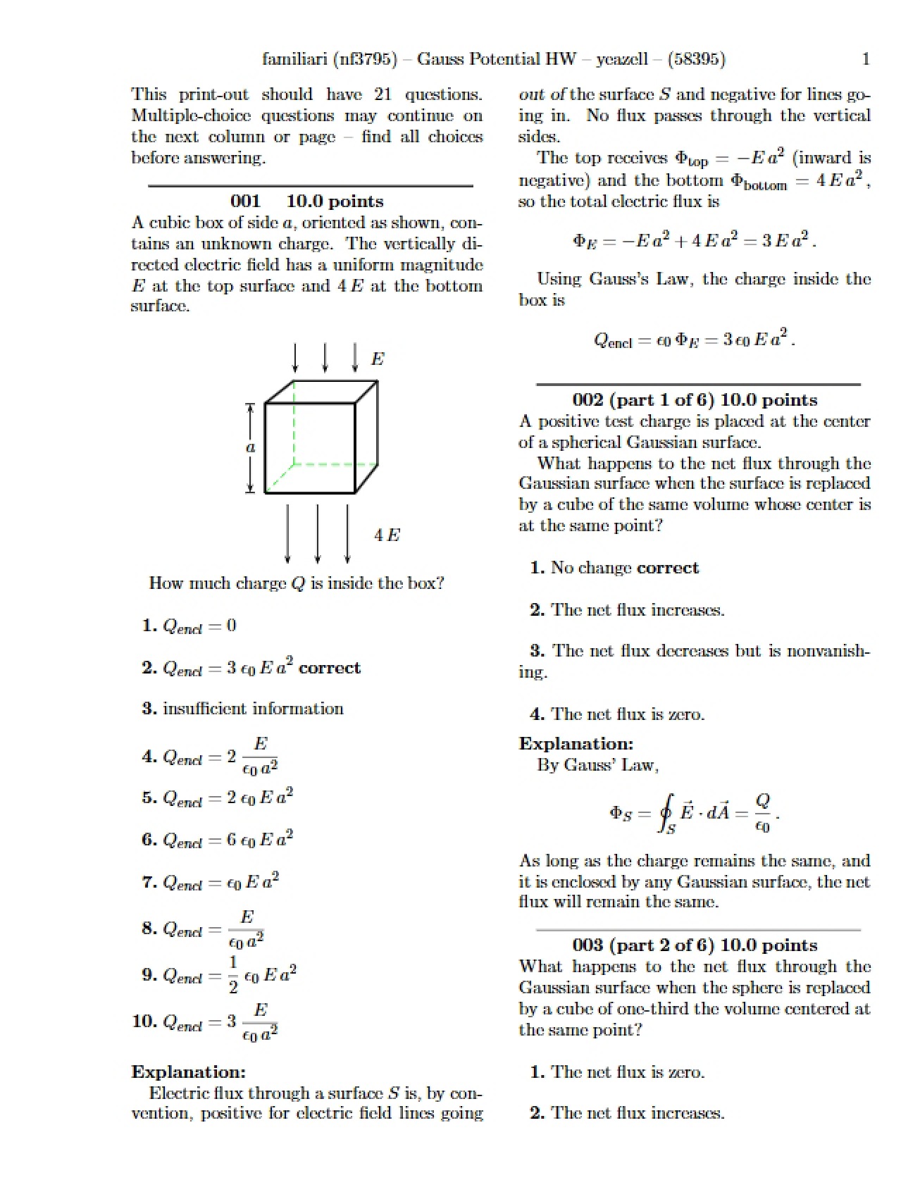 Potential of Gauss