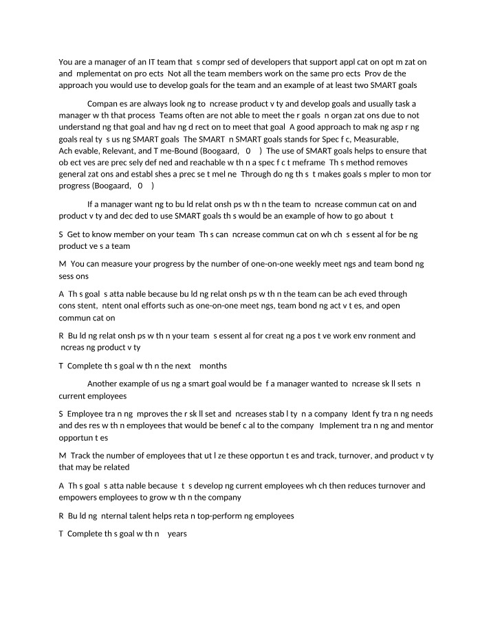 SMART Goals for Teams in IT