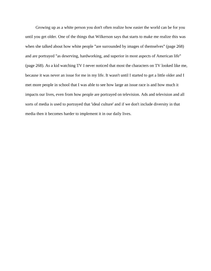 White Privilege Impact on Media Representation and Daily Life