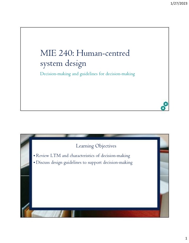 MIE240 Lecture 7 Notes (2023)