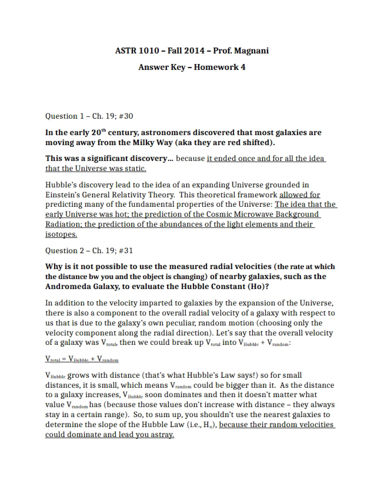 Study Guide for Test 2
