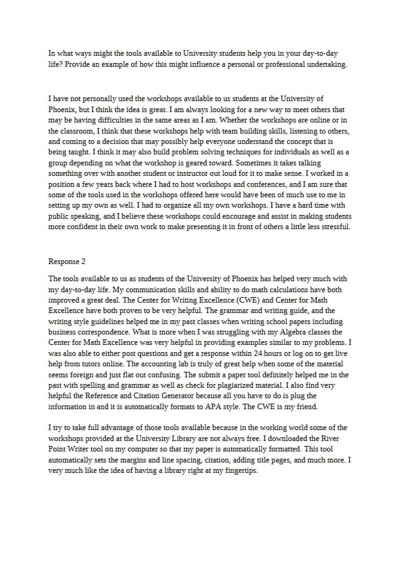 Business Communication Homework - 2 Pages