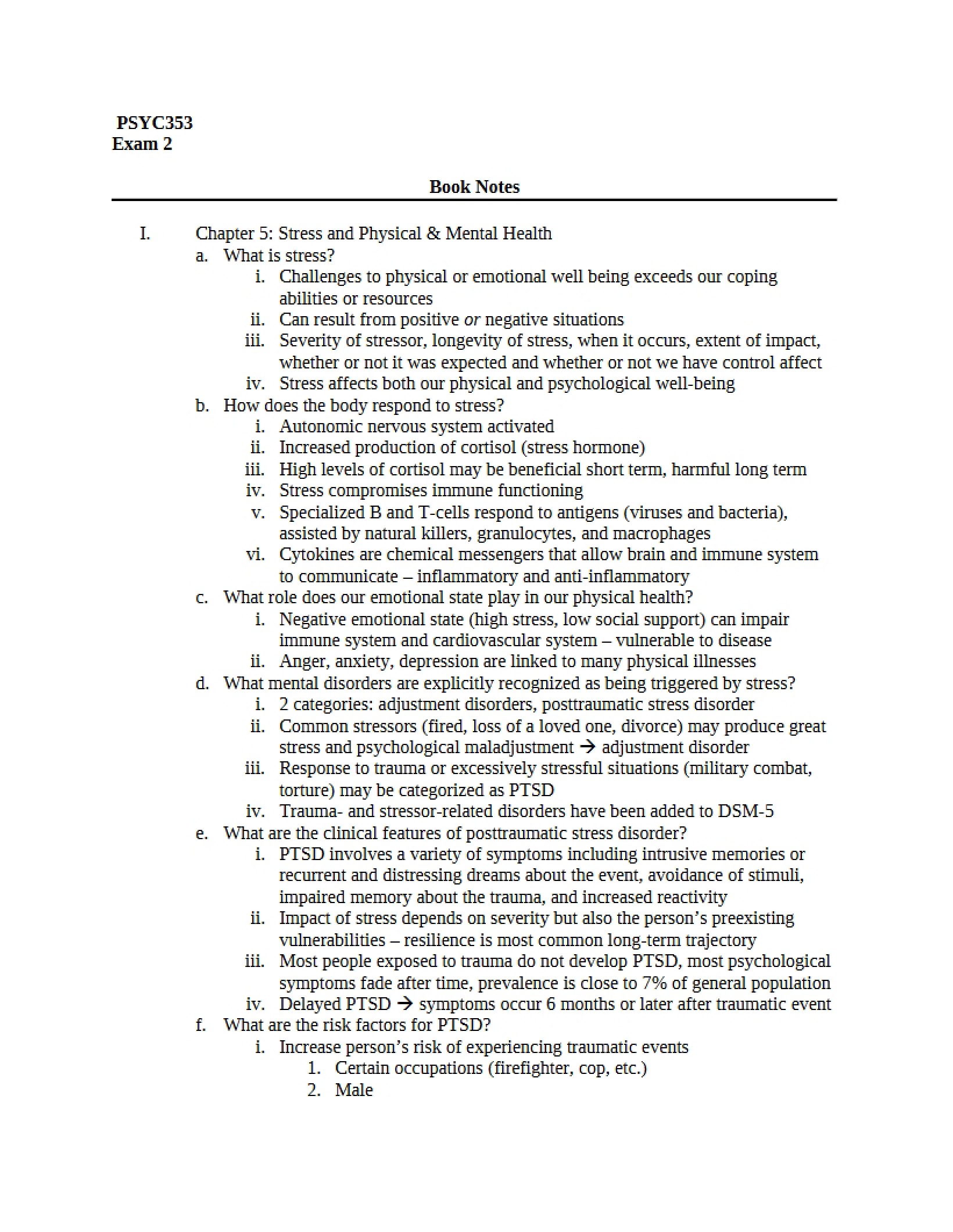 Exam Number Two
