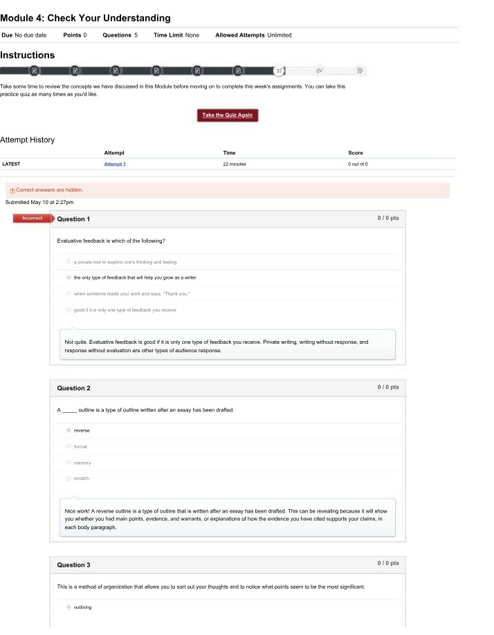 Check Your Understanding - Module 4