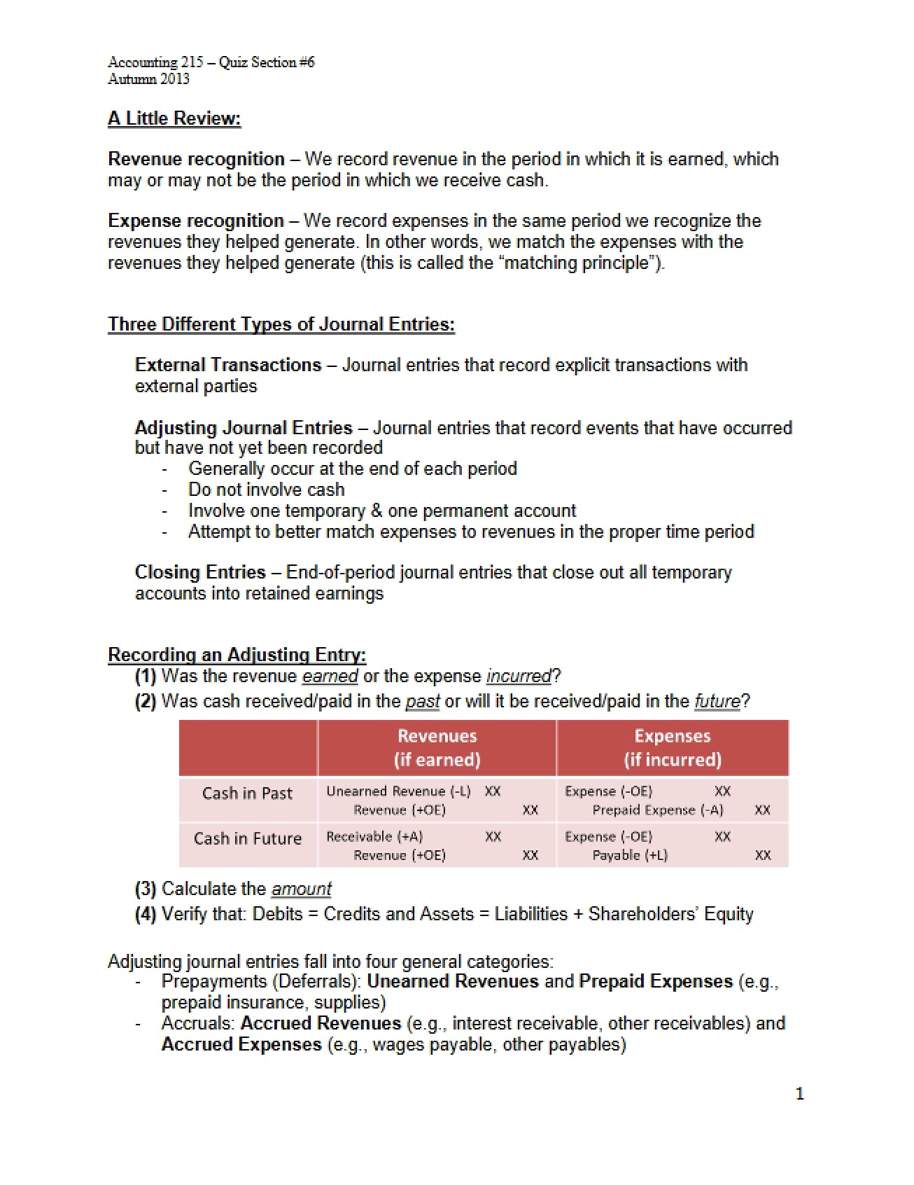 Solutions for Handout 5