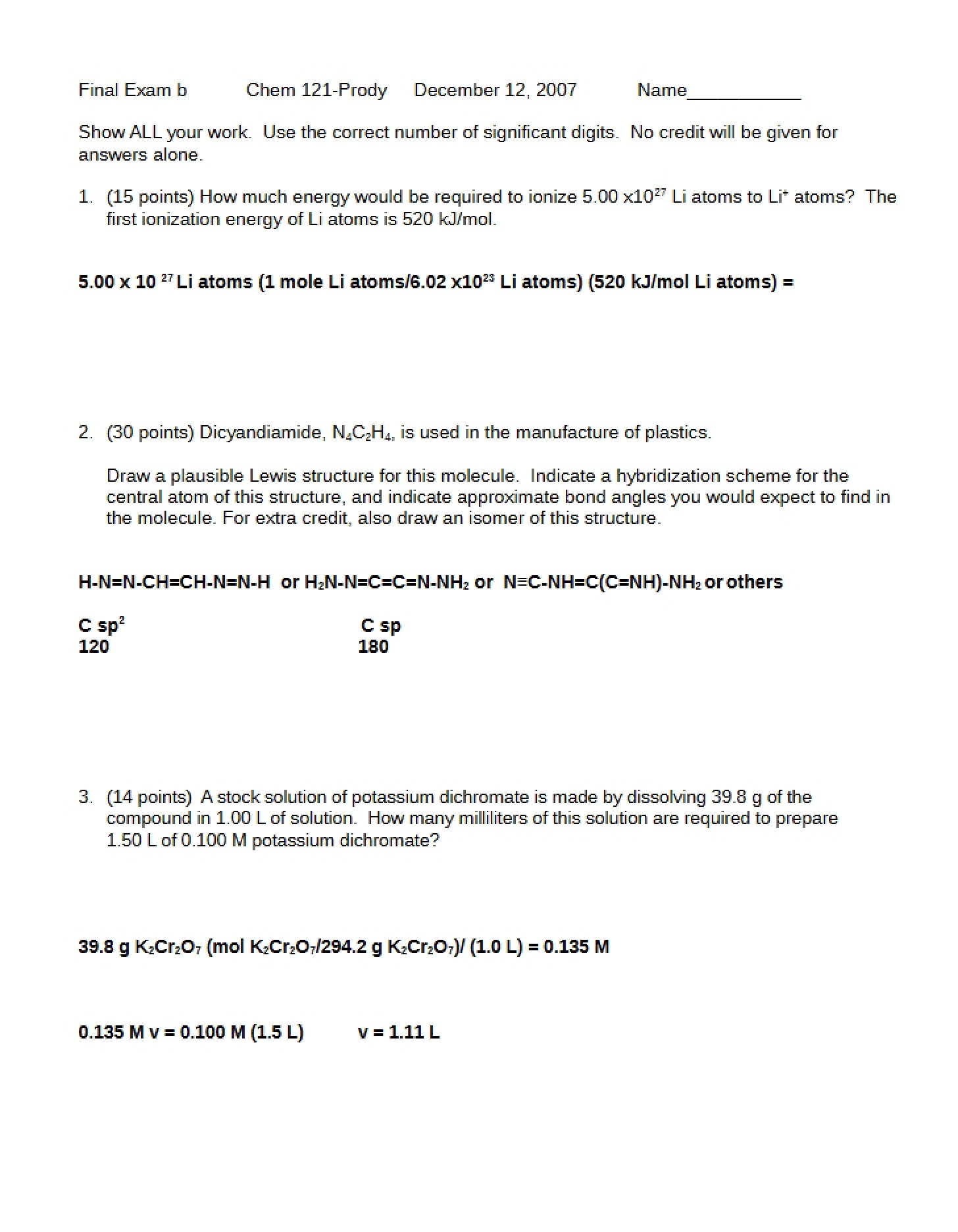Examination Final