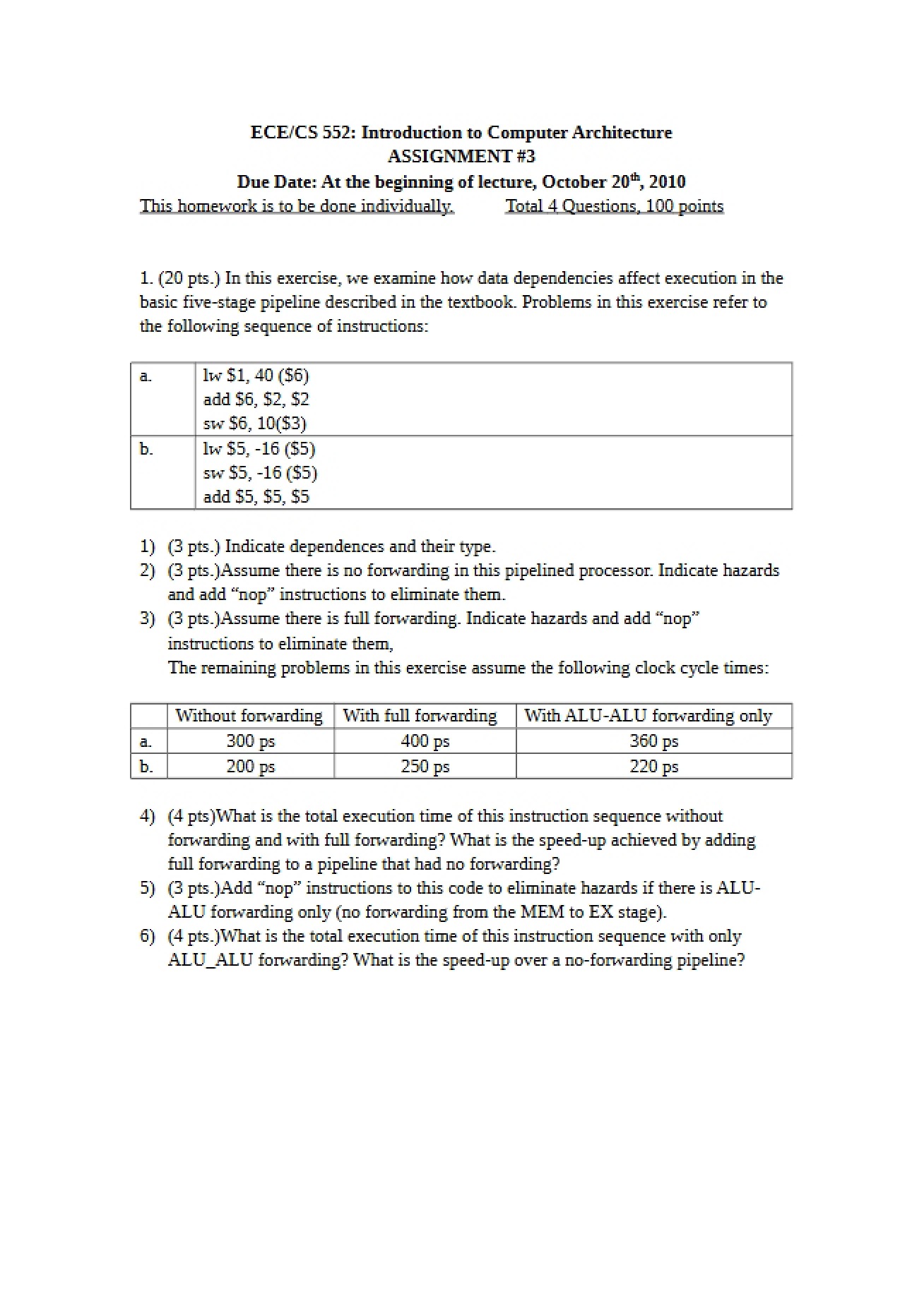 Third Assignment