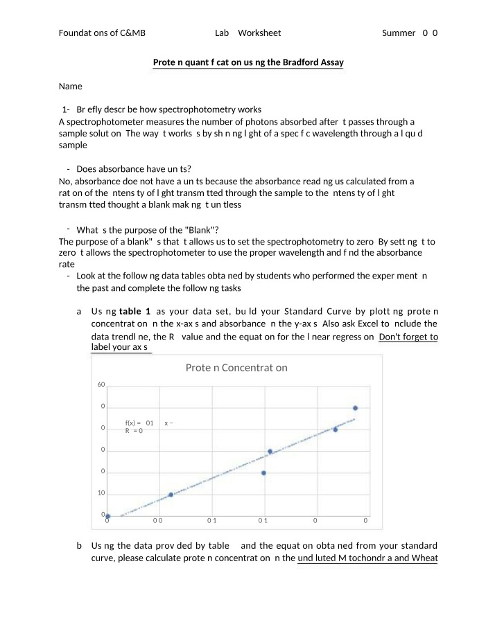 Worksheet for Lab 4