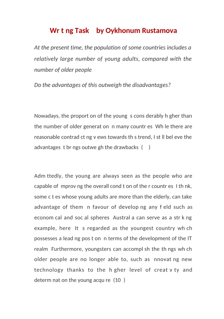 Writing Task 2 (Author - Oykhonum Rustamova)