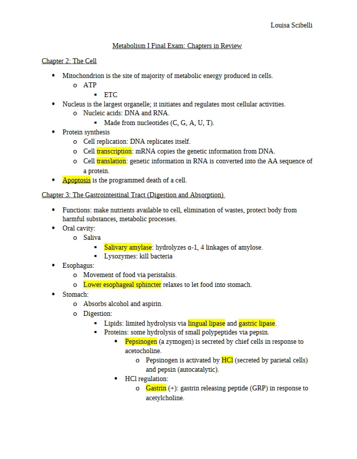 Second Chapter Cellular Biology