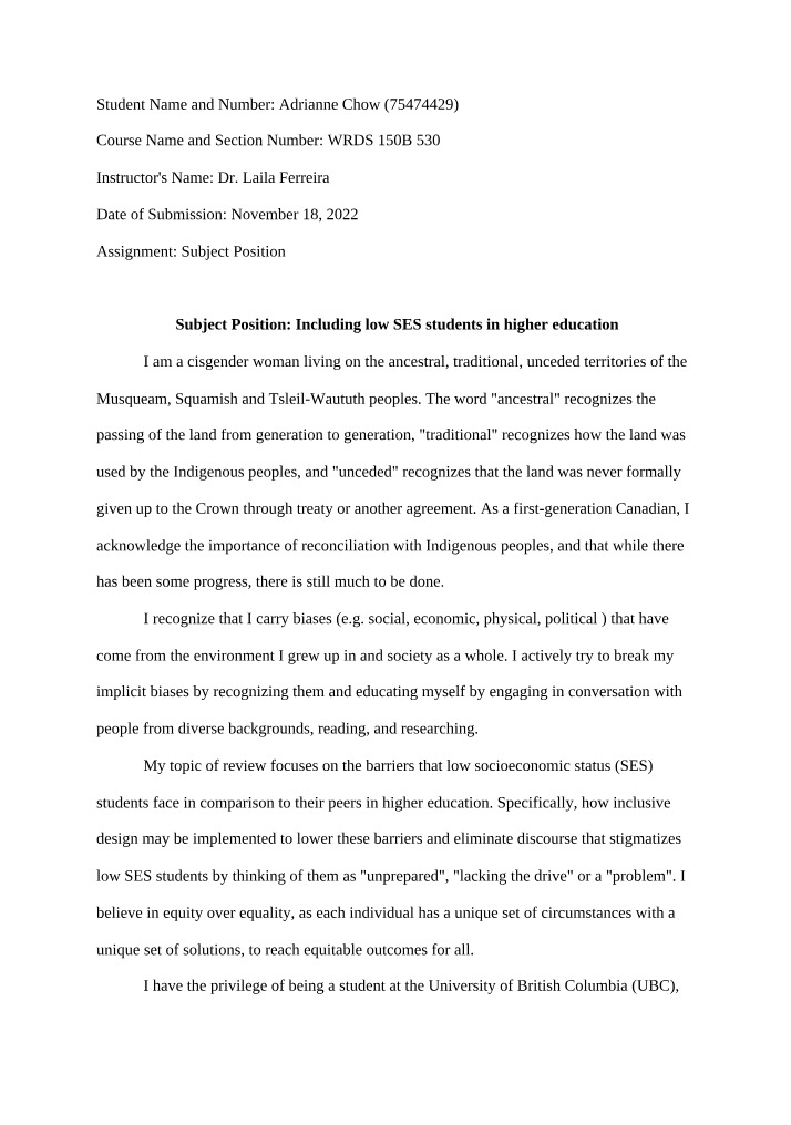 WRDS 150 Research Proposal