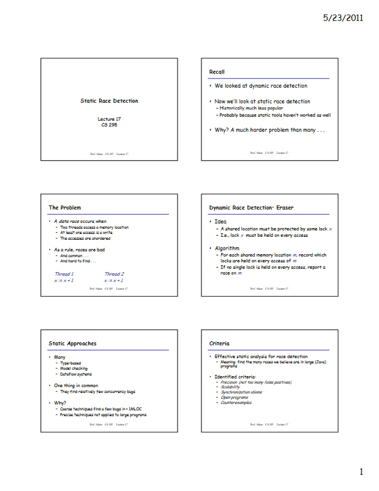 Software Engineering Lecture 17