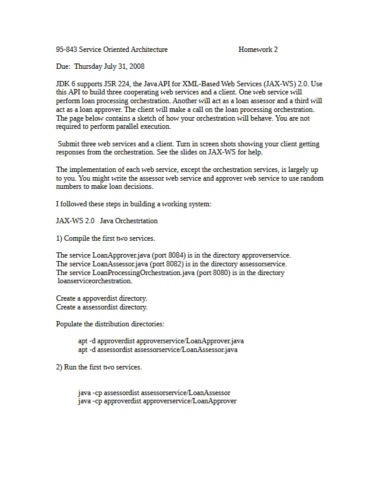 SOA Homework