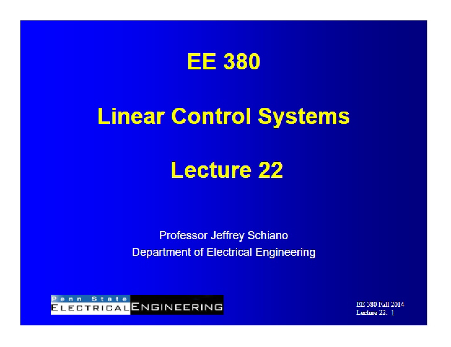 Lecture 22 EE380 (Fall 14)