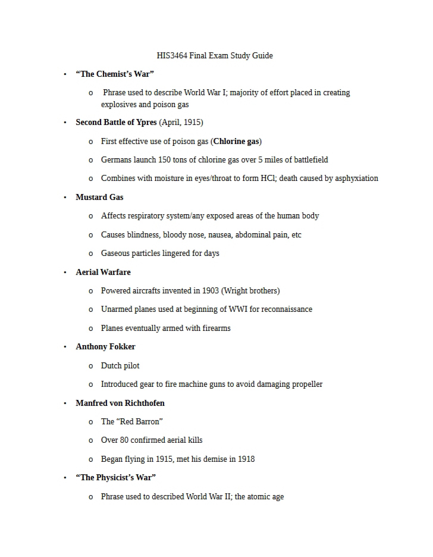 Primary Subject Study Outline