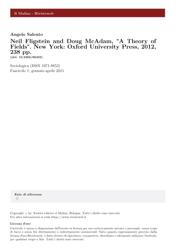 Book Review - A Theory of Fields