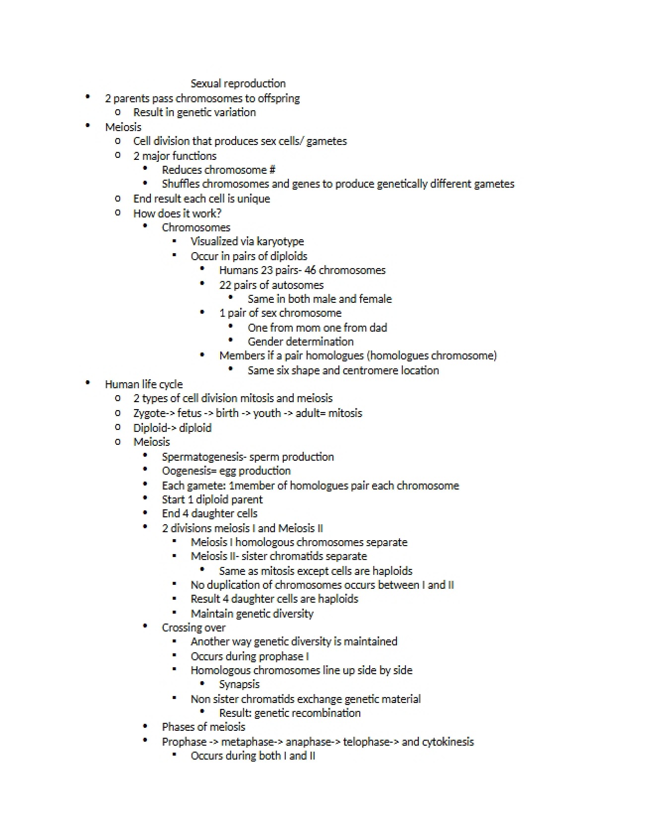 Reproduction Sexual Mechanisms