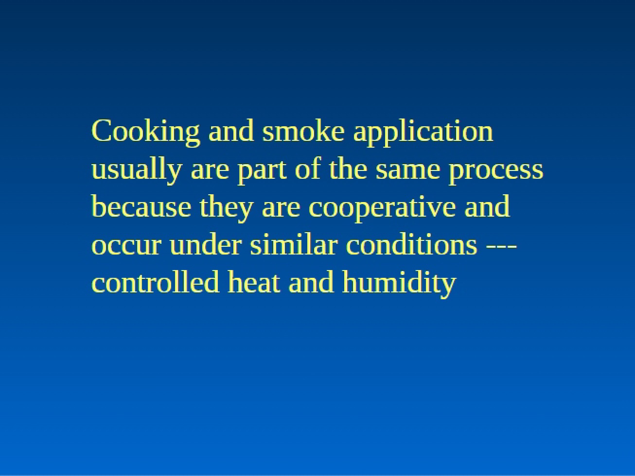 Applying Smoke and Cooking in Meat Processing