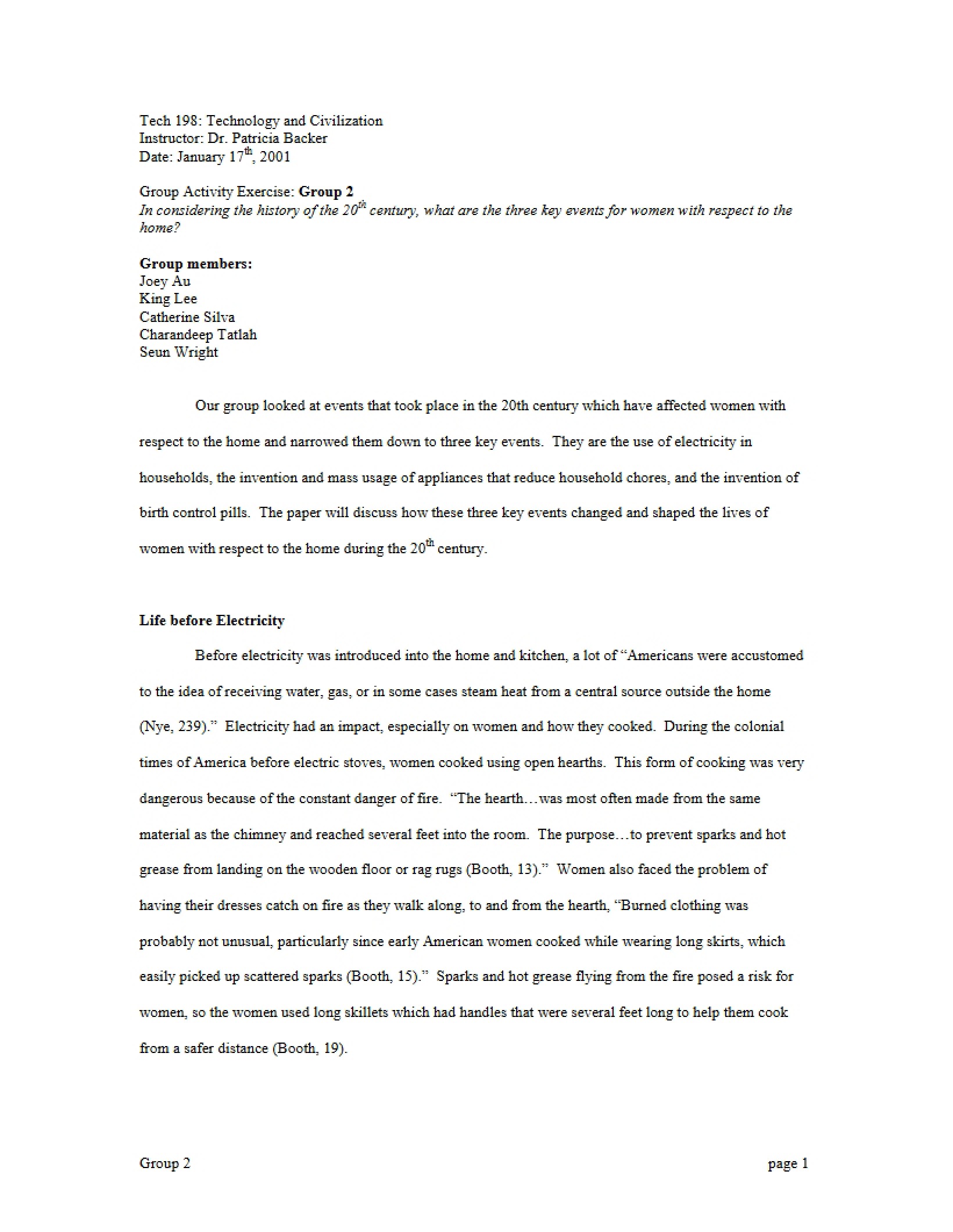 Second Group Project