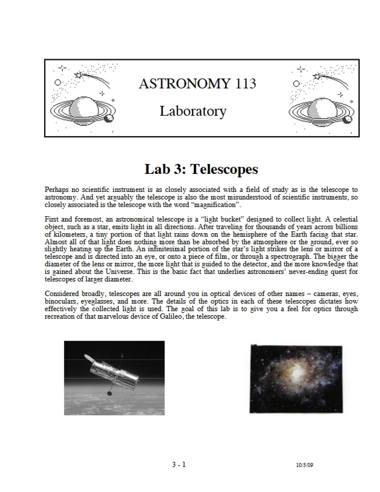 Telescopic Instruments