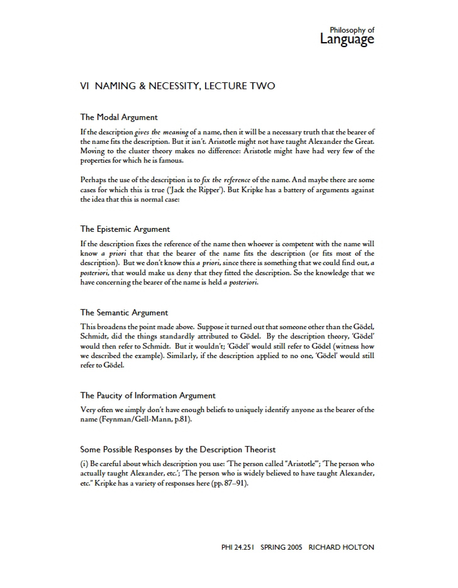 Necessity and Naming