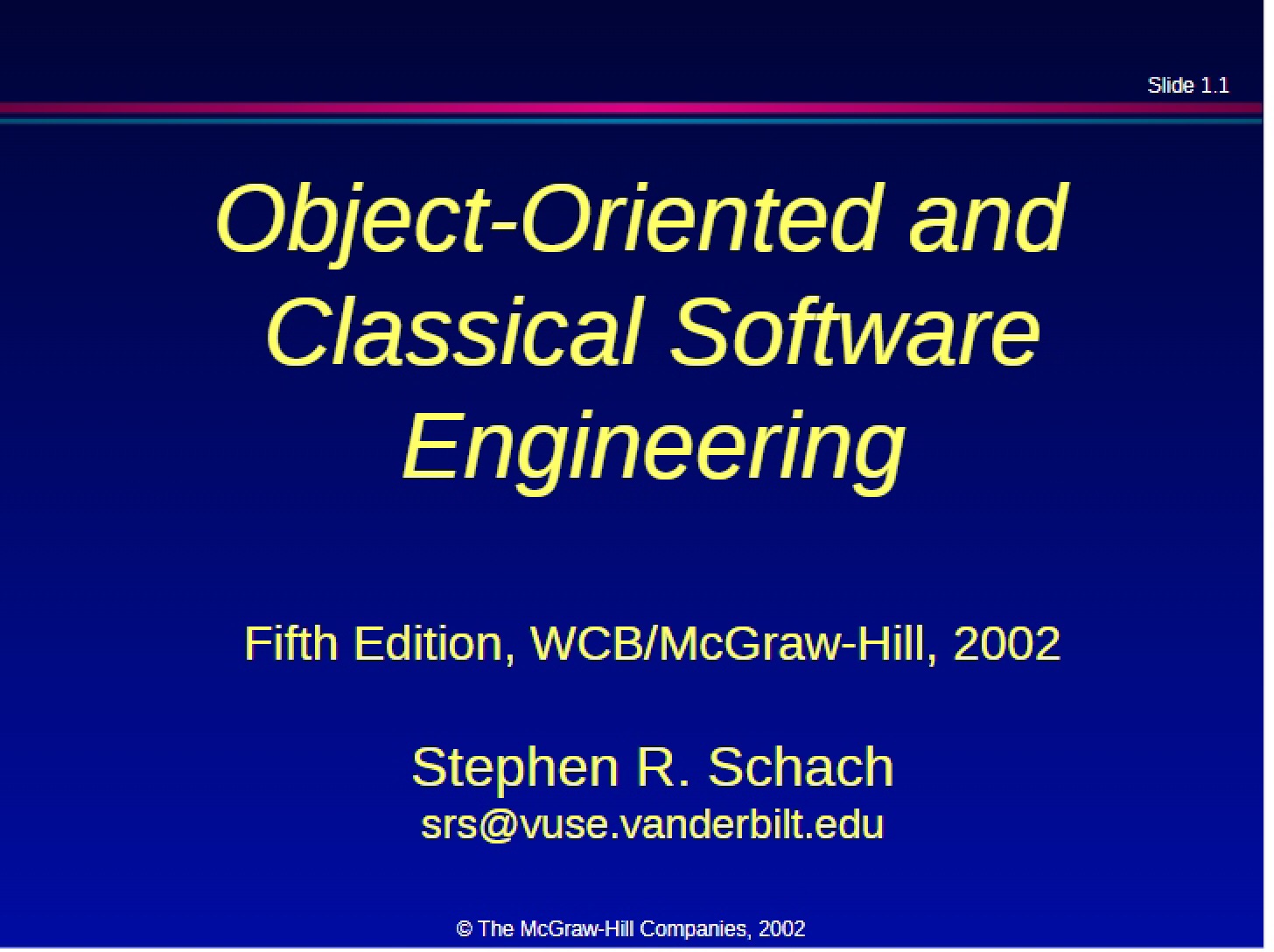Software Engineering Classical and Object-Oriented - 29 Pages
