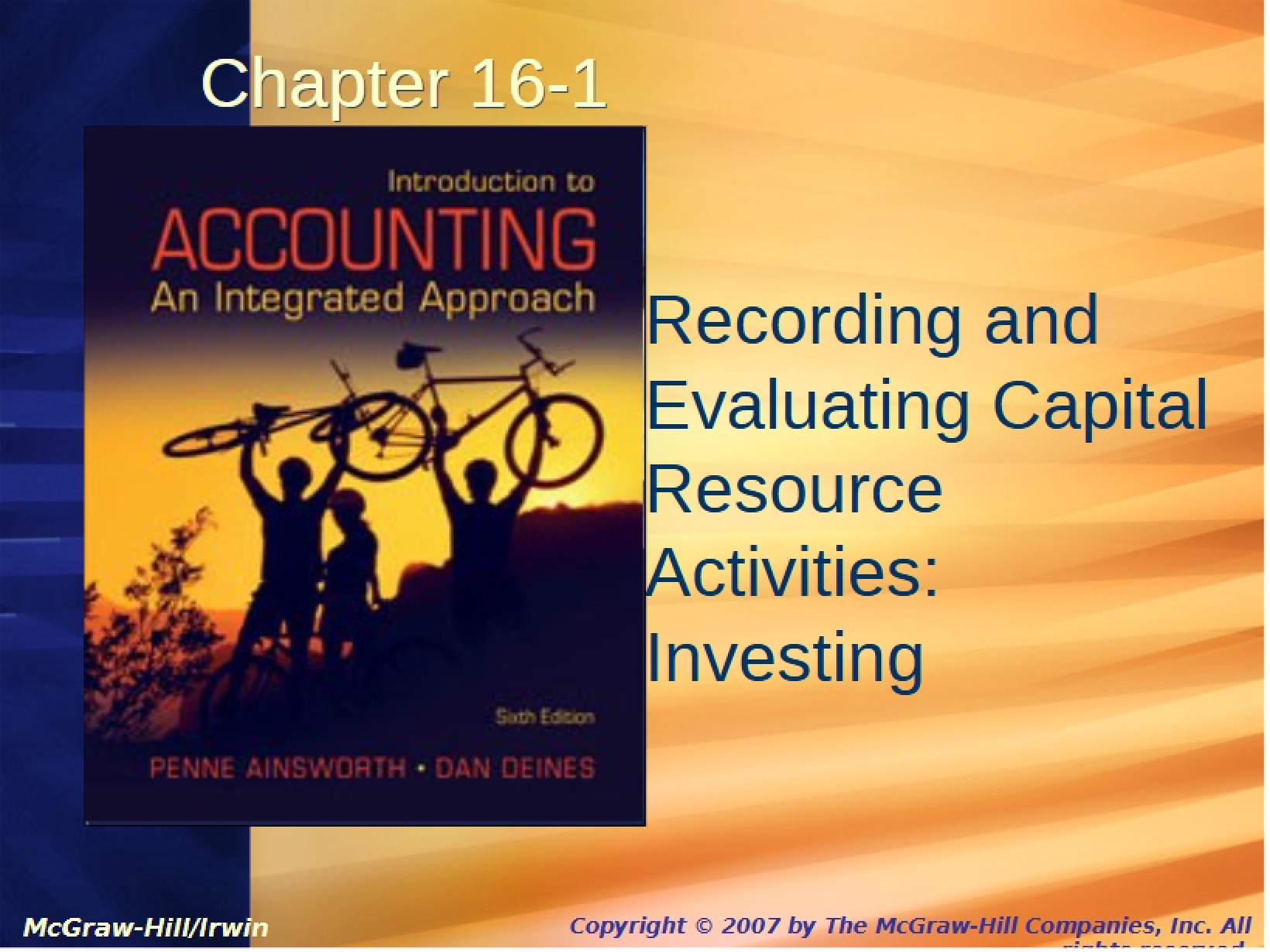 Accounting II Chapter 16