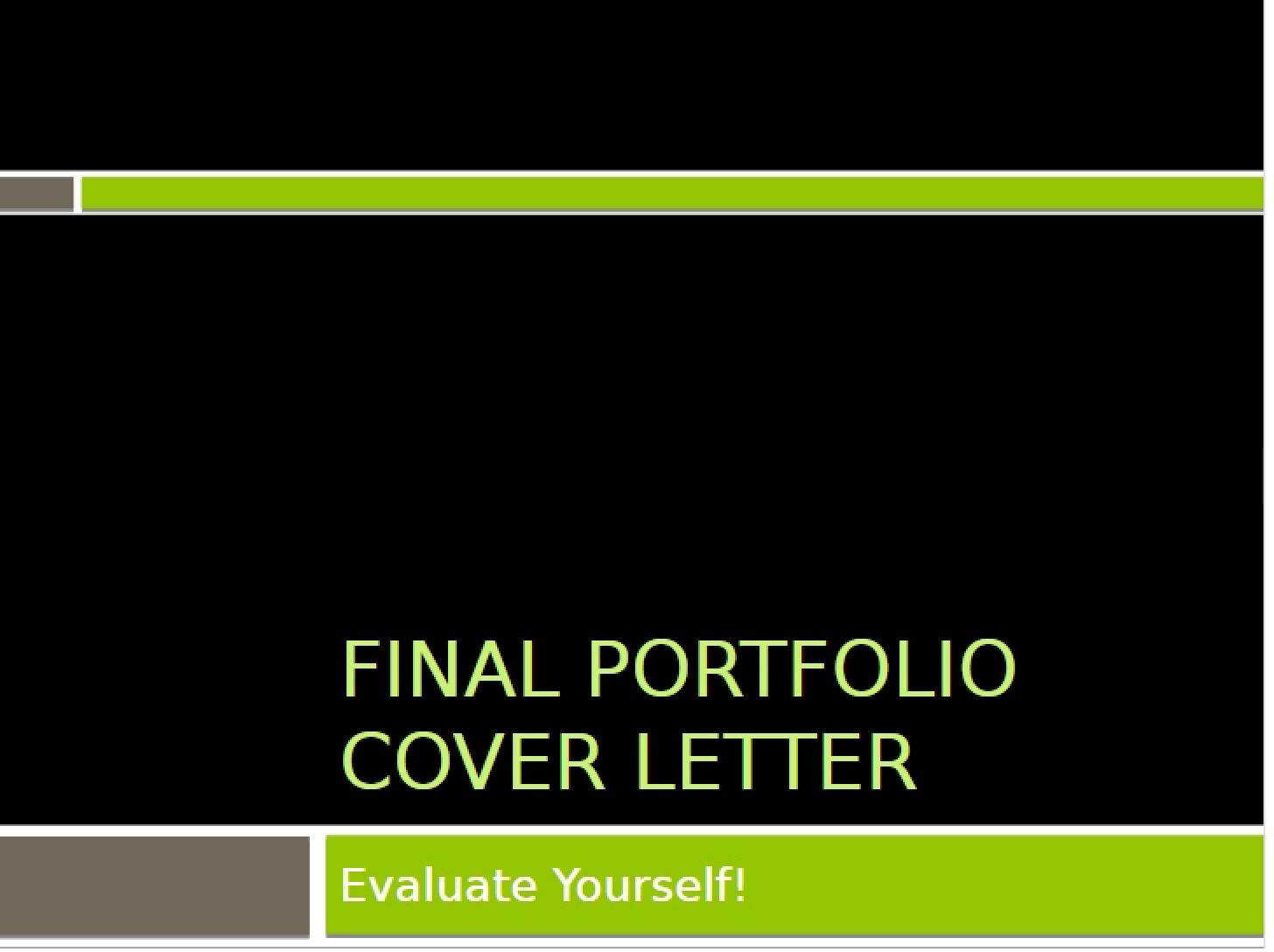 Guidelines for Cover Letters