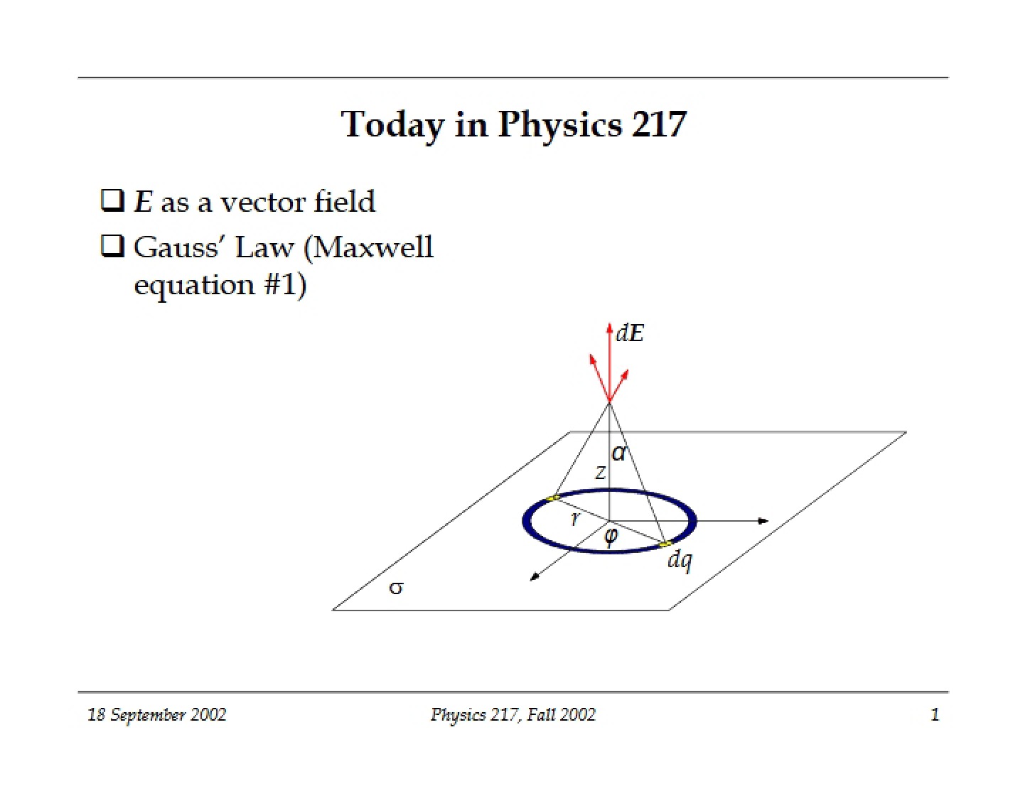 Lecture 7B Notes for PHY 217