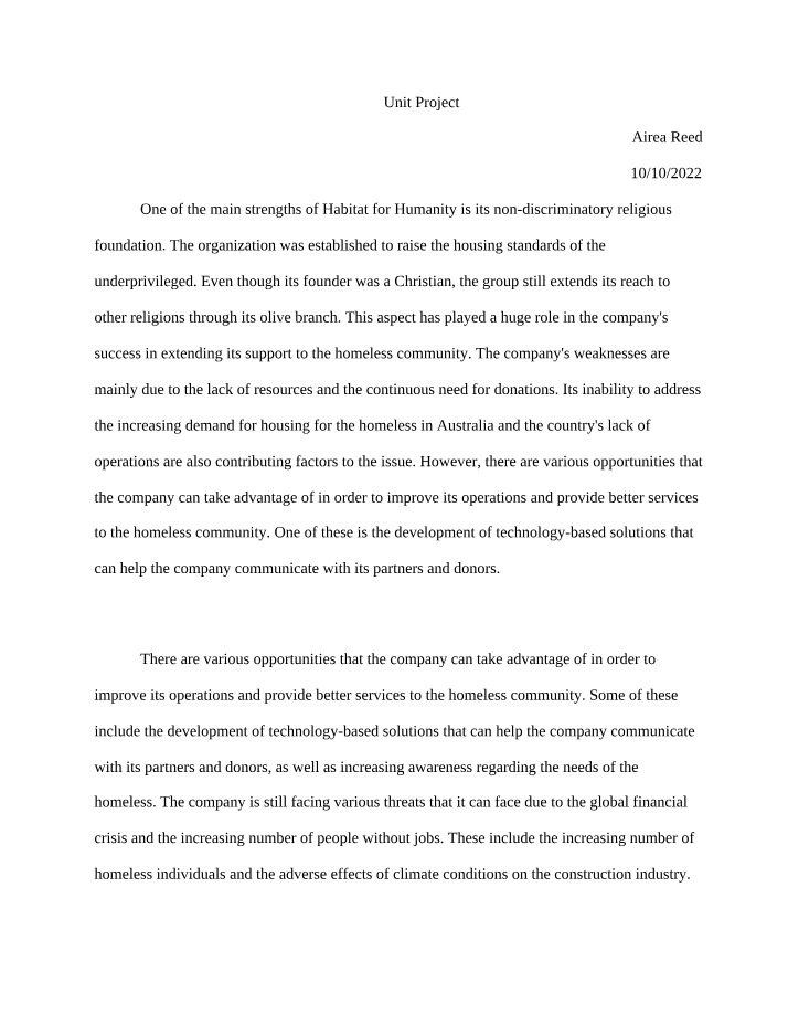Week 7 Unit Project