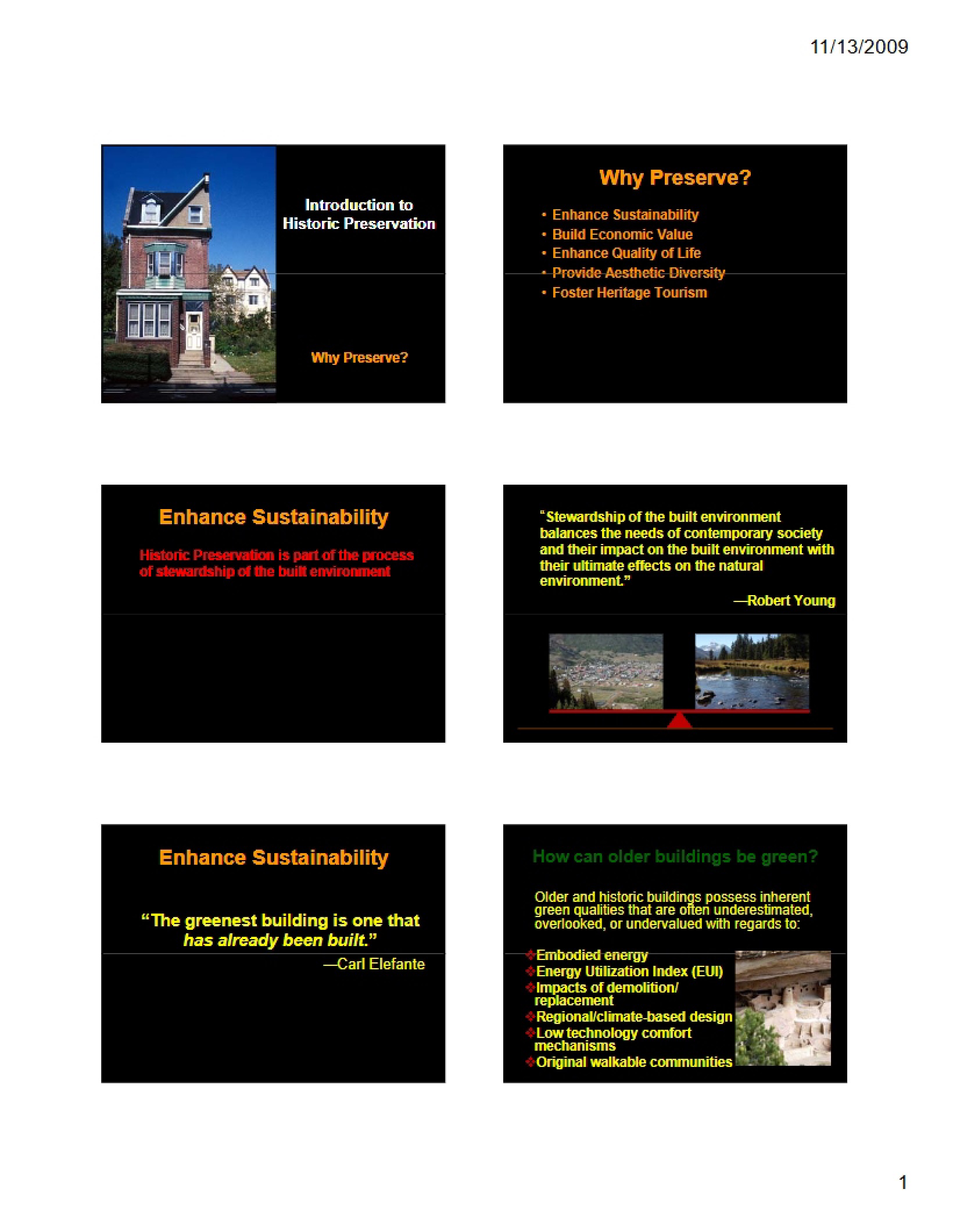 Historic Preservation Intro