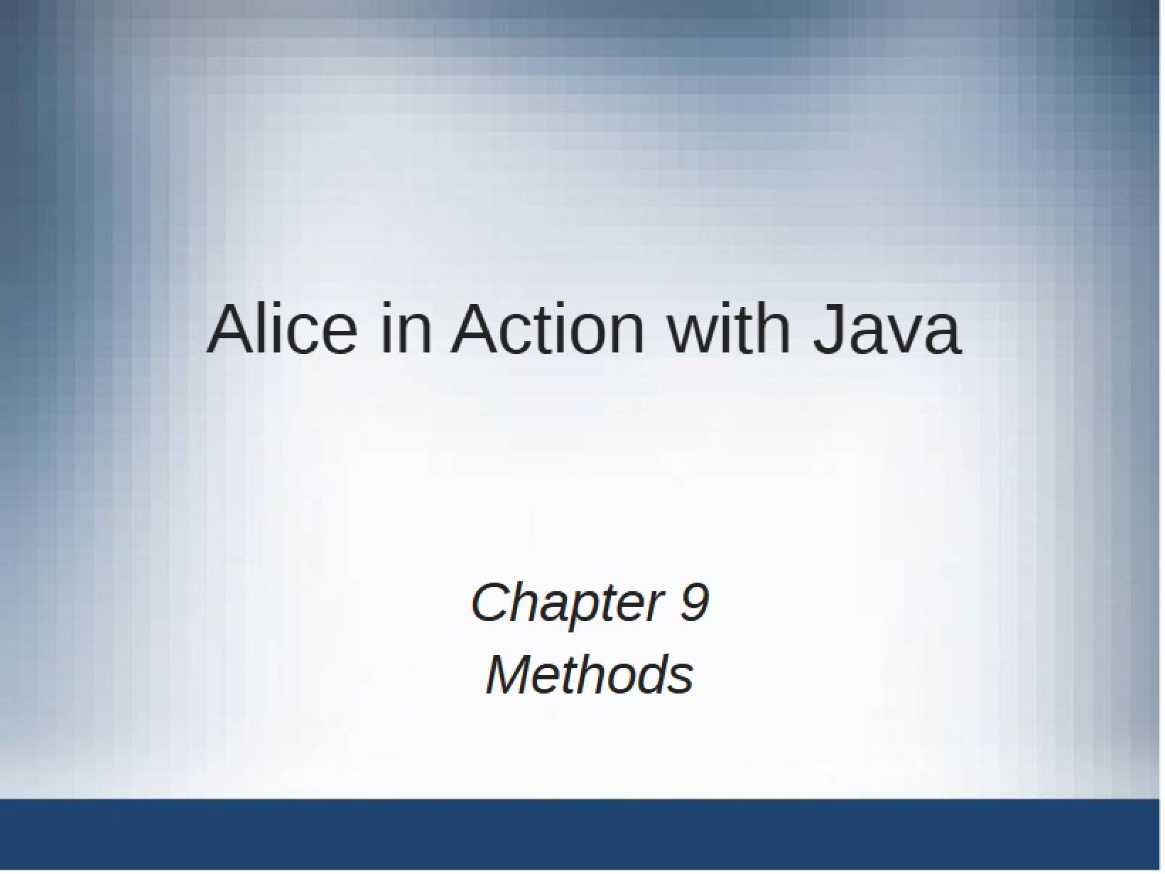 Method Definitions
